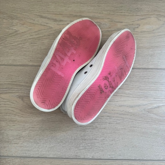 P448 John White Leather Sneaker Size 38 / US 8 - Picture 5 of 7